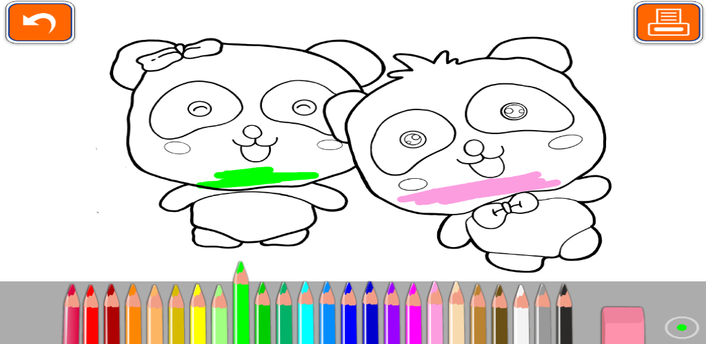 Baby Panda Coloring Game